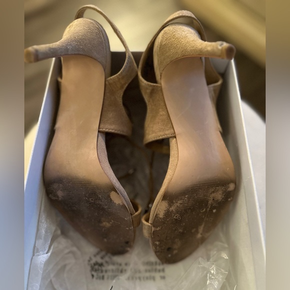 Tan Lace Up Heels - Picture 3 of 4